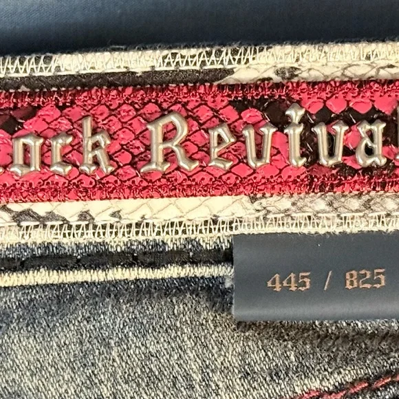 Rock Revival Collector’s Edition #445/825 Carmine Ultra High Rise Skinny Jeans - Picture 8 of 16